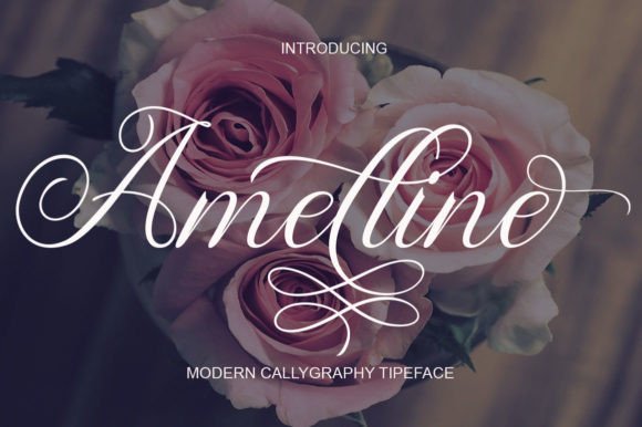 Amelline: A Modern Calligraphy Font for Creative Design