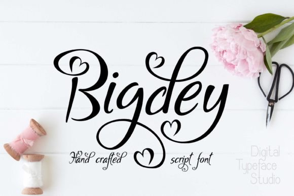 Bigdey: Elevating Designs with Romantic Script Elegance