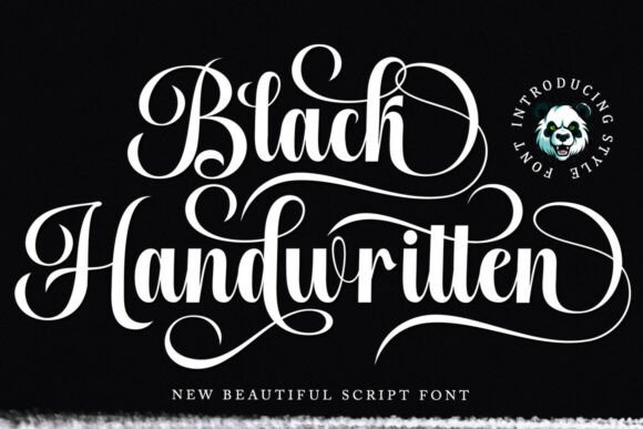 Black Handwritten: The Elegant Calligraphy Font for Modern Design