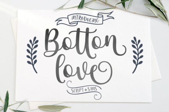 Botton Love Duo: A Font Pairing for Elegant Design