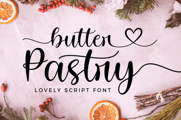 Butter Pastry: A Script Font for Romantic Design