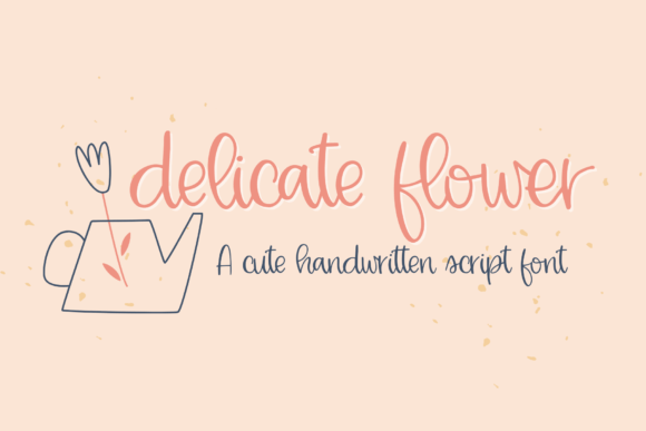 Delicate Flower: A Whimsical Font for Modern Design