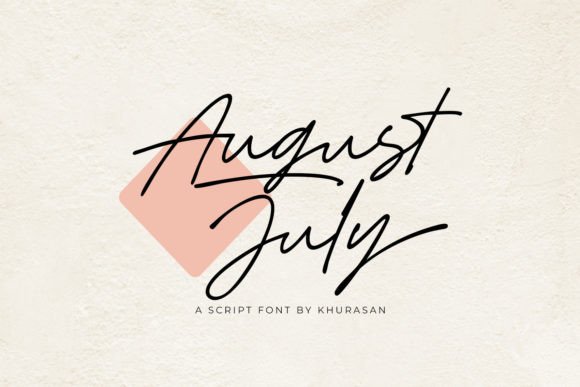 Elevate Your Designs with the August July Script Font
