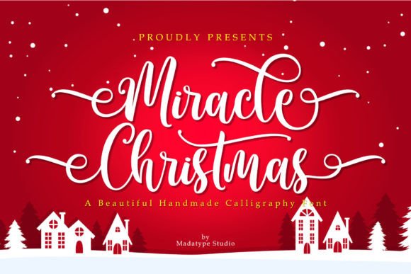 Enchant Your Holiday Designs with Miracle Christmas Typography