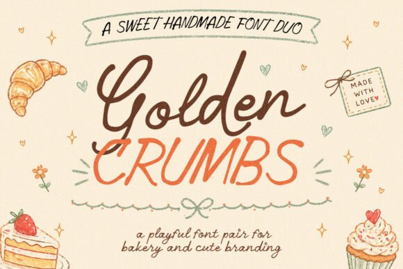 Golden Crumbs: A Typographic Duo for Delightful Design