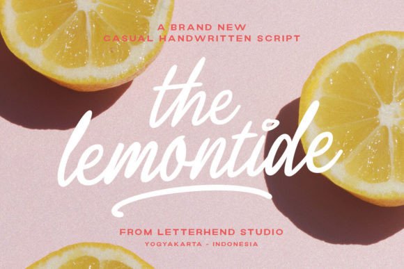 Lemontide: A Fresh Script for Modern Design
