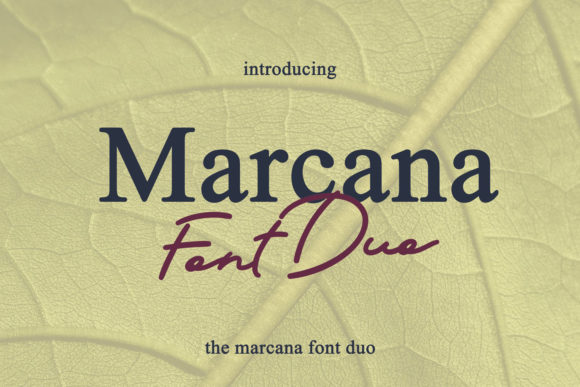 Marcana: A Dual-Face Typeface for Modern Design