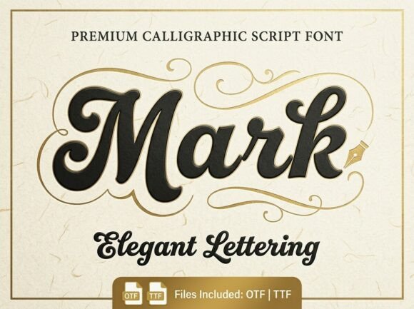 Mark: The Premium Script Font for Bold Visual Identity