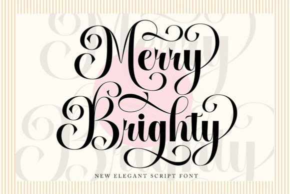 Merry Brighty: A Typeface for Elegant and Modern Design