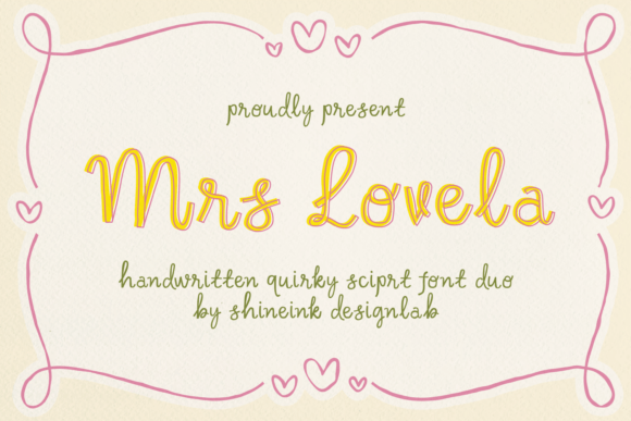 Mrs Lovela: A Font Duo for Heartfelt Design