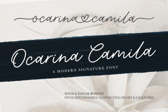 Ocarina Camila: Elevating Design with Elegant Script