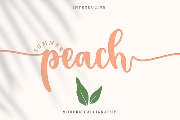 Summer Peach: A Dazzling Script for Modern Design